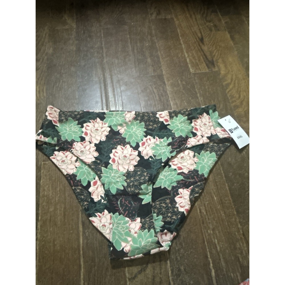 High Rise Bottom Fused Hawaii Bikini XXXL 3X New With Tags Succulove‎ Succulent